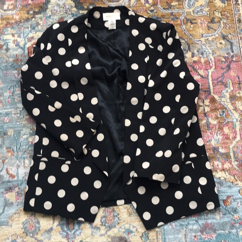 Anthropologie | Corey Lynn Calter Polka Dot Blazer